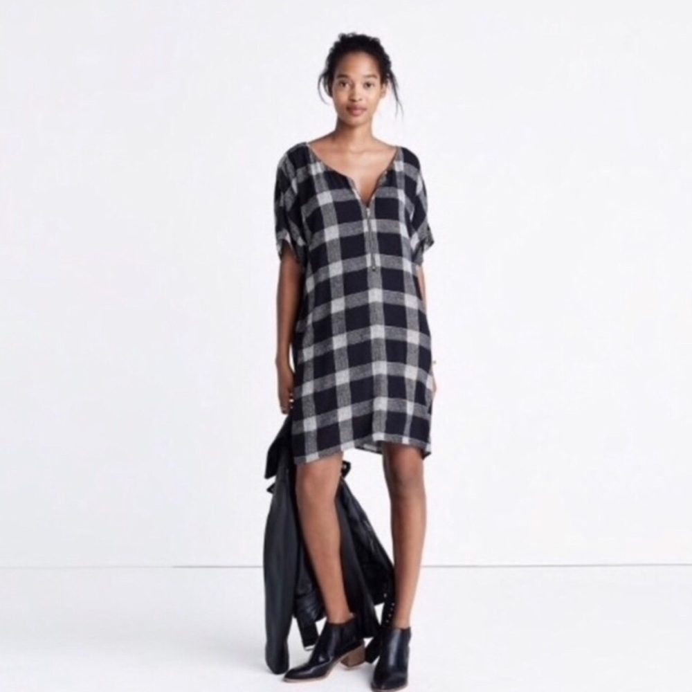 Madewell plaid dress. Size small